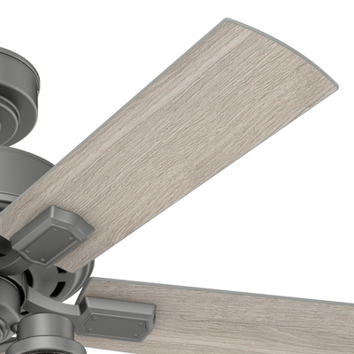 44 inch Hartland Matte Silver Ceiling Fan with LED Light Kit and Pull Chain