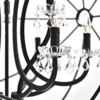 Campechia 12 Light Brown Chandelier with Orb Frame