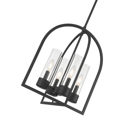 19.5'' Evandrel Matte Black 4 Light Pendant