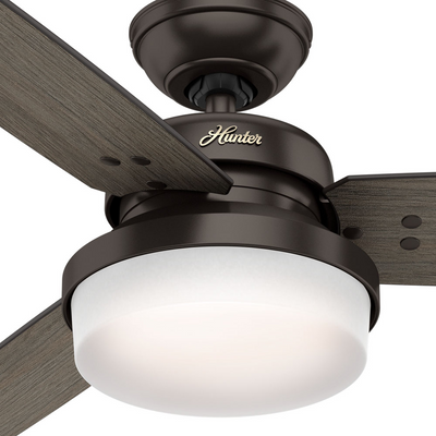 52 inch Sentinel Premier Bronze Ceiling Fan with LED Light Kit and Handheld Remote