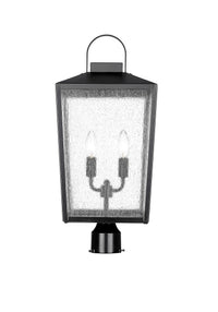 22.75'' Devens Powder Coated Black 2 Light Post Lantern