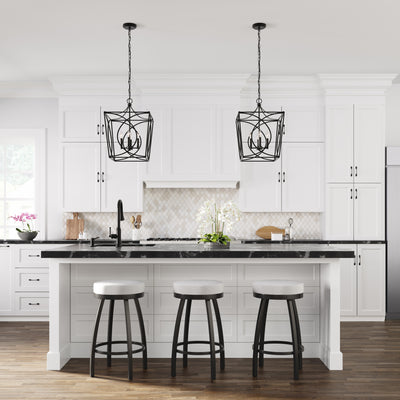 21.9'' Tracy Matte Black 4 Light Pendant