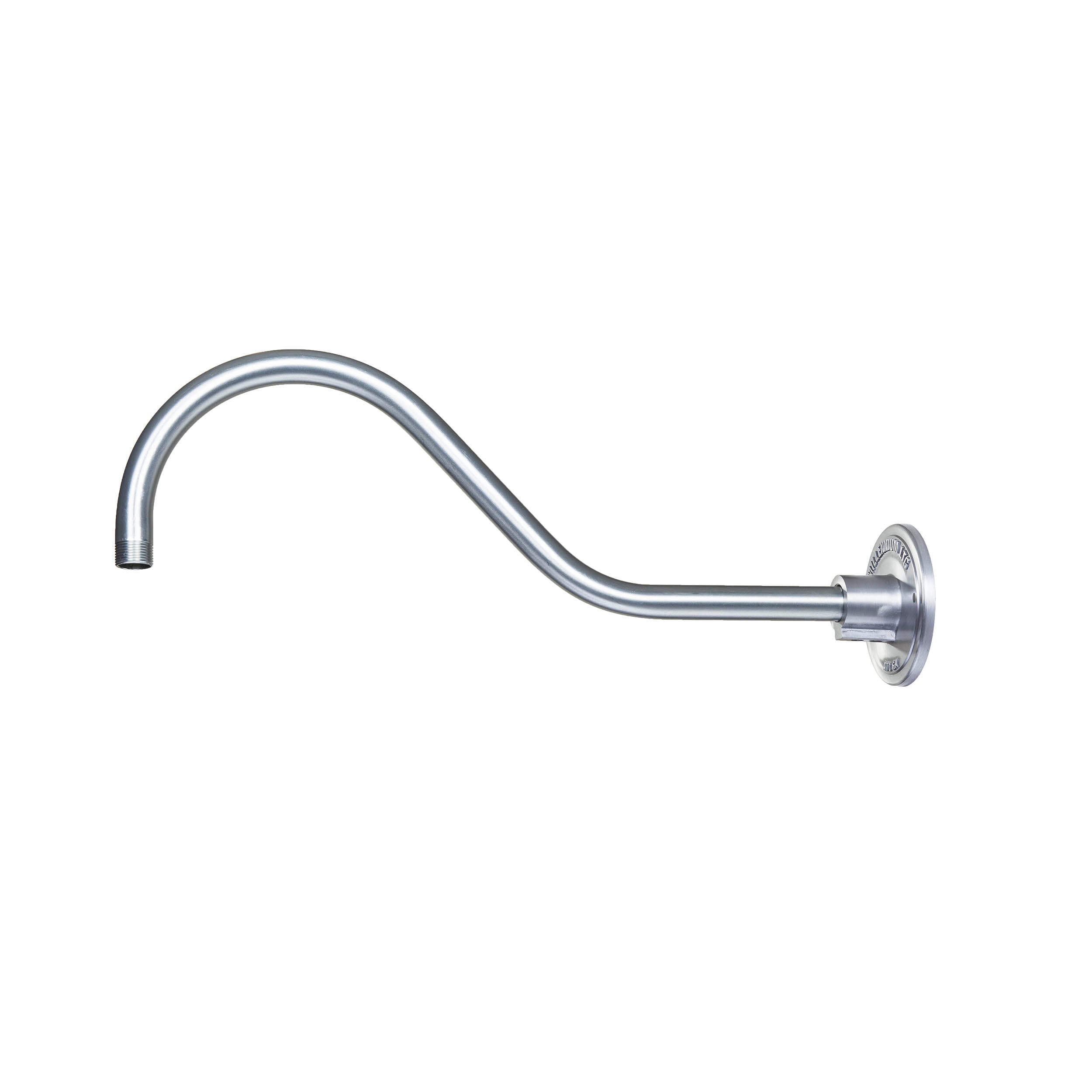 9.5-inch R Series Galvanized Gooseneck Arm with Metal Shade