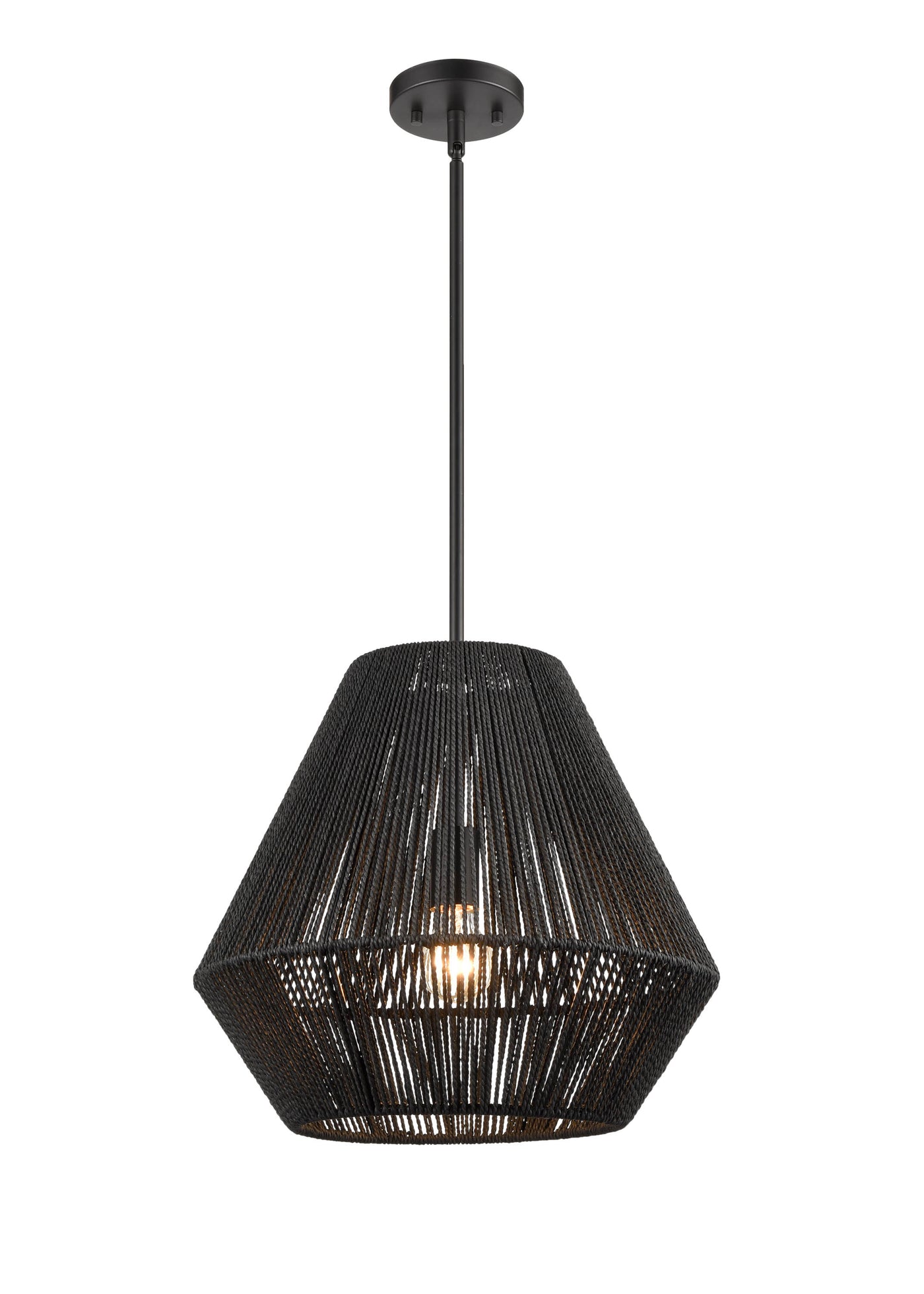 13.5'' Elise Matte Black 1 Light Pendant