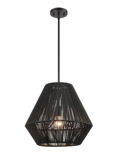 13.5'' Elise Matte Black 1 Light Pendant