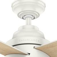 Casablanca 54 inch Daphne Fresh White Ceiling Fan with LED Light Kit and Wall Control