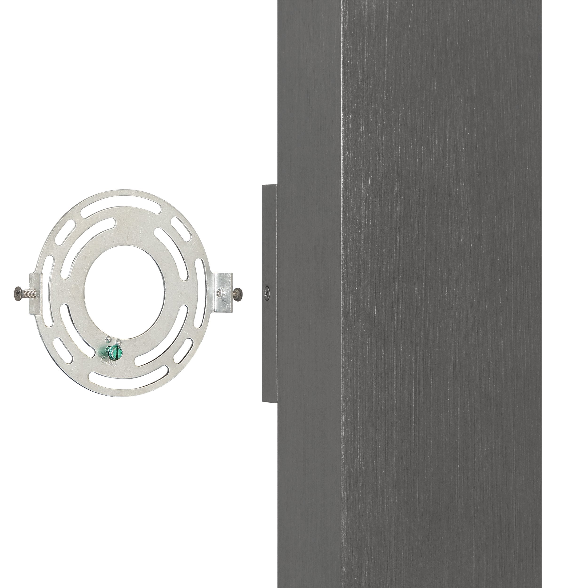 Jasper 14-inch 2-light Graphite LED Exterior Wall Sconce