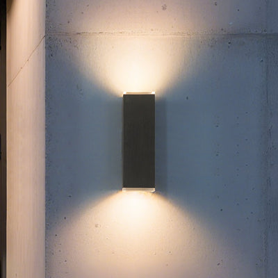 Jasper 14-inch 2-light Graphite LED Exterior Wall Sconce