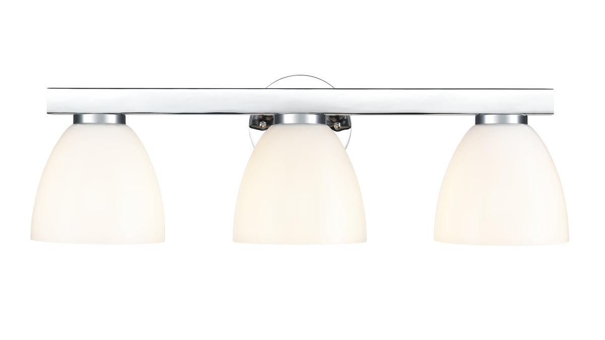 24'' Apria Polished Chrome 3 Light Bath Vanity