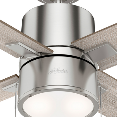 52 inch Beck Brushed Nickel Ceiling Fan with LED Light Kit and Pull Chain