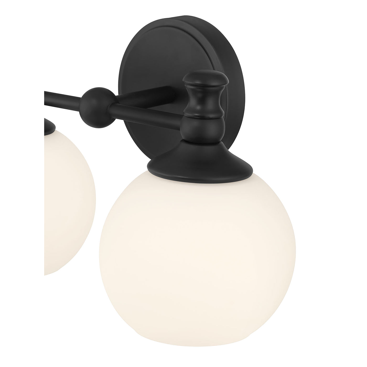 14.75'' Orlisse Matte Black 2 Light Bath Vanity