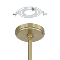 Stockholm 16-inch 4-light Champagne Gold Convertible Pendant with Opal Glass Shades