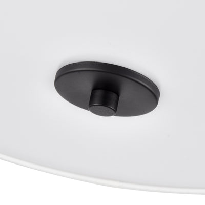 7.75'' Guyten Matte Black 2 Light Flush Mount