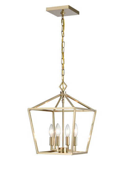 18'' Corona Modern Gold 4 Light Pendant