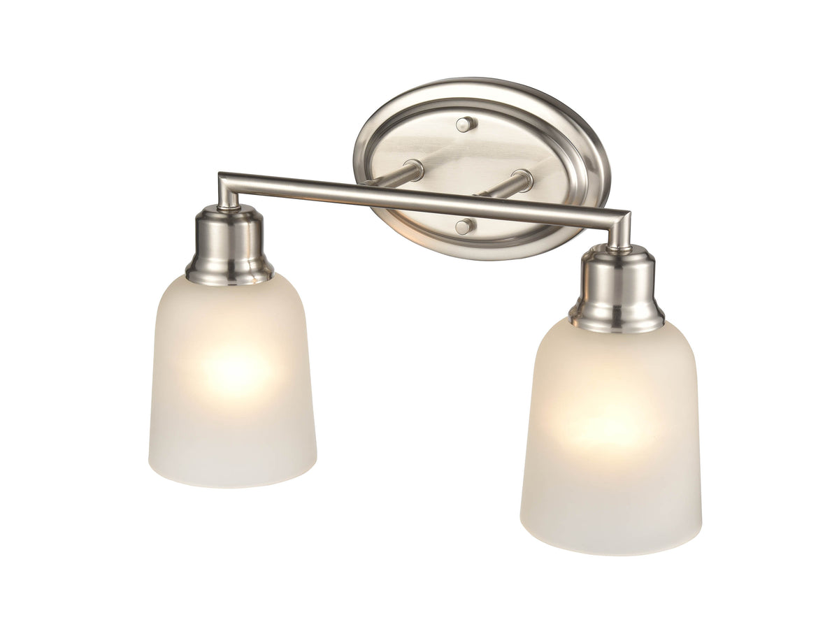 15.25'' Amberle Brushed Nickel 2 Light Bath Vanity