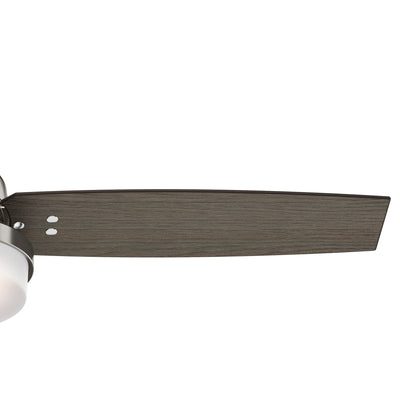 52 inch Sentinel Brushed Nickel Ceiling Fan with LED Light Kit and Handheld Remote