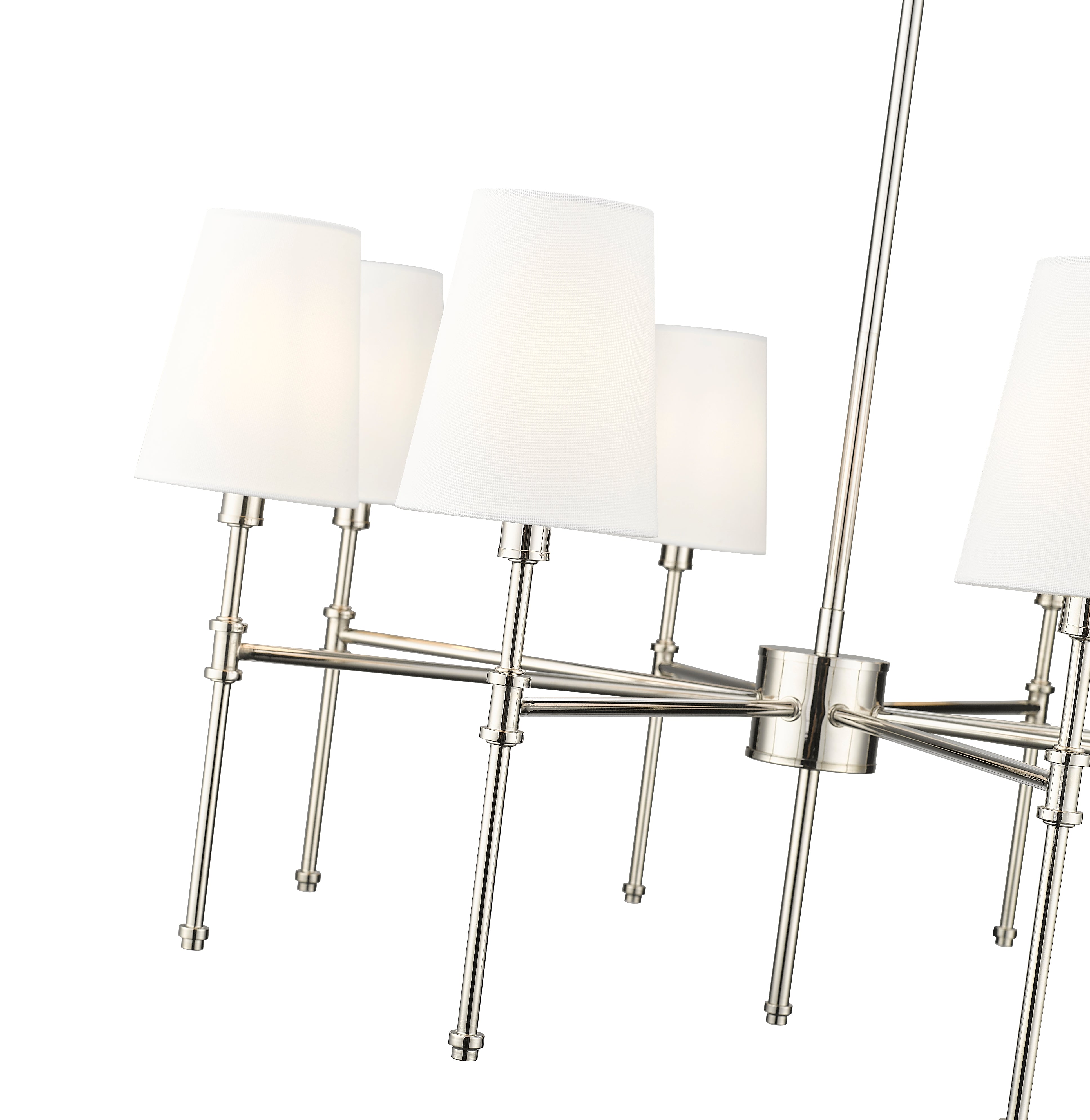 15.75'' Adorra Polished Nickel 8 Light Chandelier