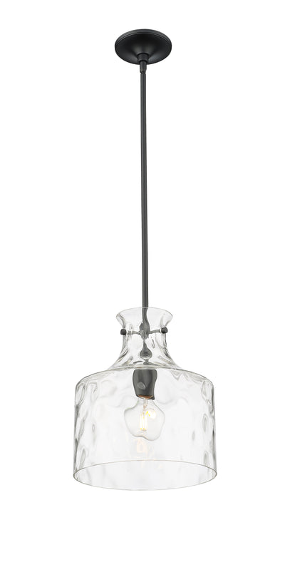 13'' Santorini Matte Black 1 Light Pendant
