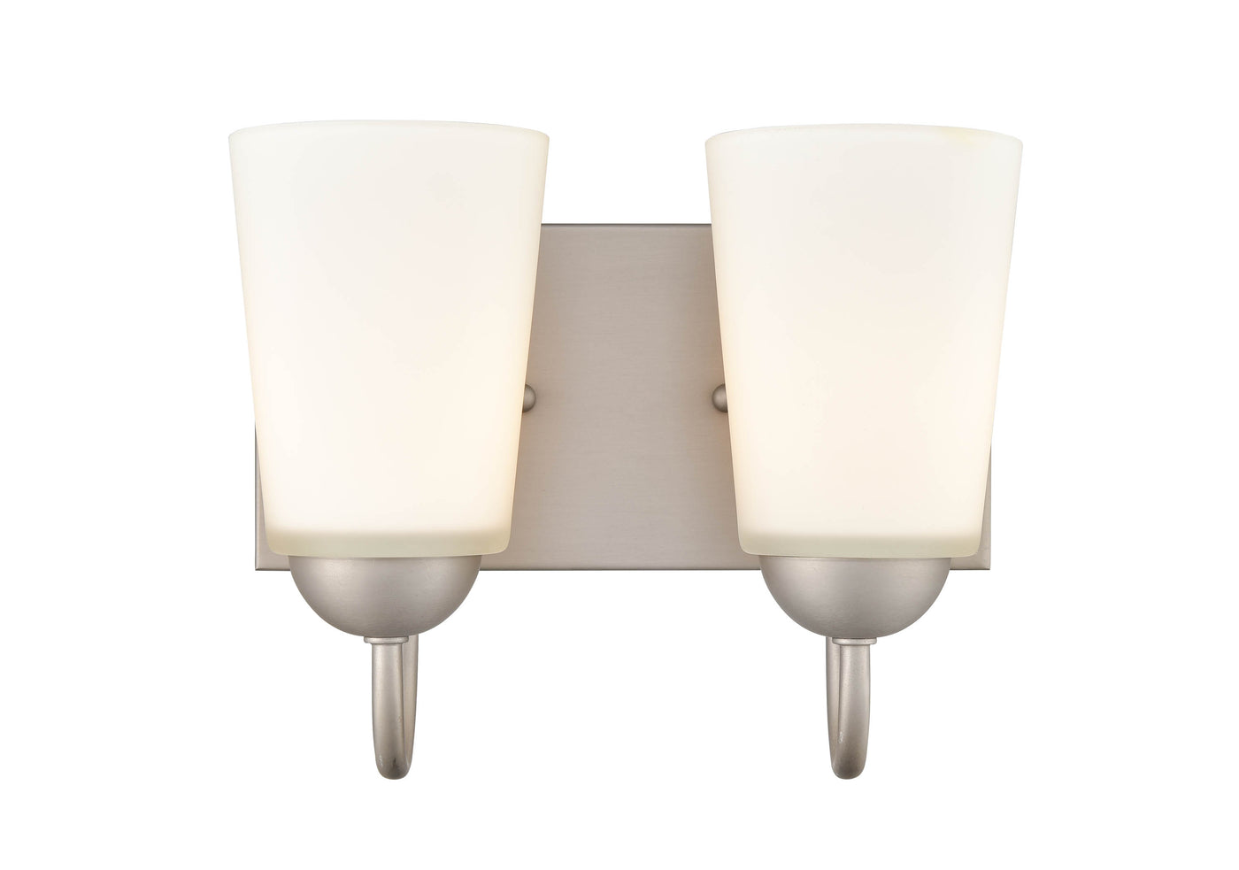 10'' Ivey Lake Satin Nickel 2 Light Bath Vanity