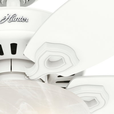 42 inch Builder Snow White Ceiling Fan with LED Light Kit and Pull Chain