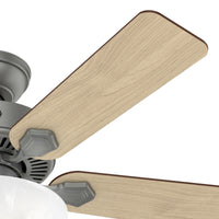 44 inch Swanson ENERGY STAR® Matte Silver Ceiling Fan with LED Light Kit and Pull Chain