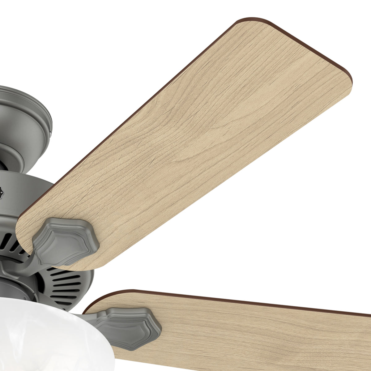 44 inch Swanson ENERGY STAR® Matte Silver Ceiling Fan with LED Light Kit and Pull Chain