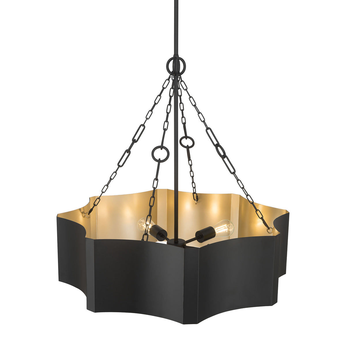 26.5'' Ottavio Matte Black 5 Light Pendant