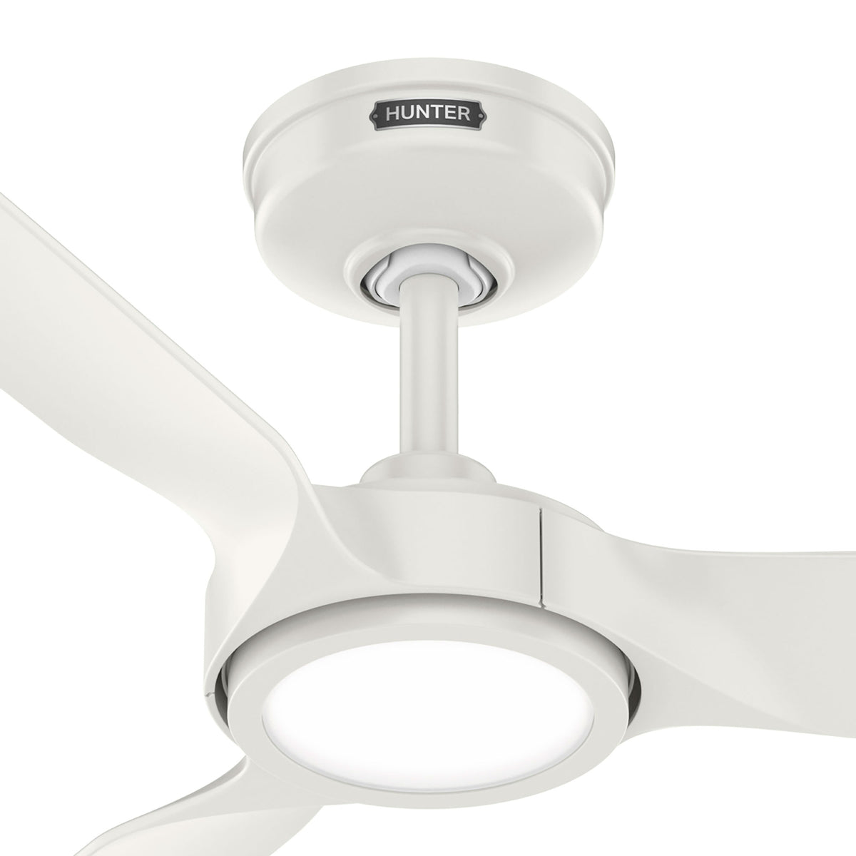 52 inch Zentech Wi-Fi ENERGY STAR® Fresh White Damp Rated LED Ceiling Fan with Remote