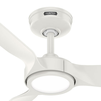 52 inch Zentech Wi-Fi ENERGY STAR® Fresh White Damp Rated LED Ceiling Fan with Remote