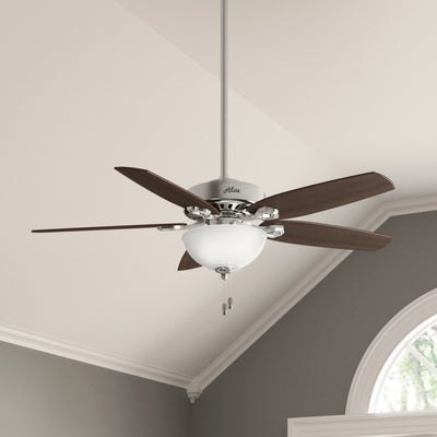 52 inch Builder Brushed Nickel LED Ceiling Fan