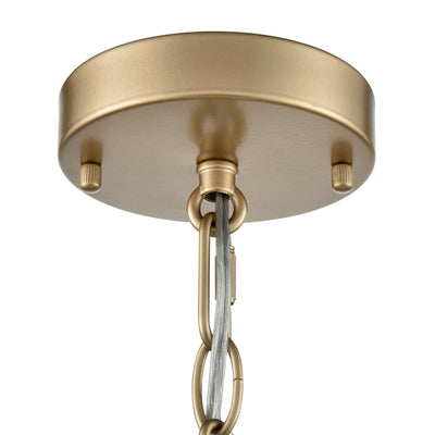 6.5'' Arelyn Painted Modern Gold 2 Light Pendant