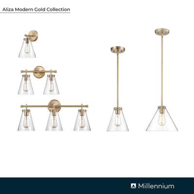 7.5'' Aliza Modern Gold 1 Light Wall Sconce