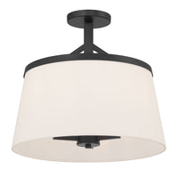 13.75'' Montrine Matte Black 3 Light Pendant