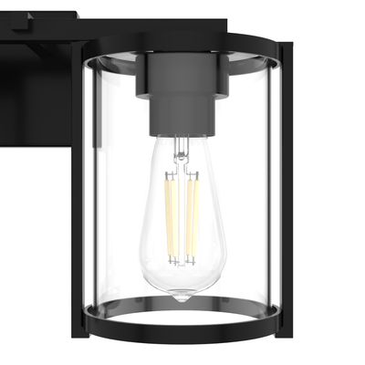 Astwood 24.25-inch 3-light Matte Black Vanity Light with Clear Glass