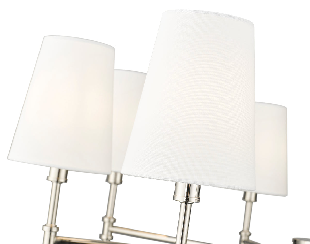 15.75'' Adorra Polished Nickel 8 Light Chandelier