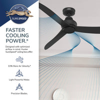 60 inch Mazzini ENERGY STAR® Matte White Damp Rated Ceiling Fan and Handheld Remote