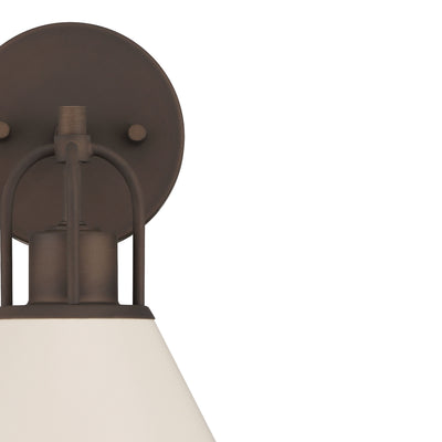 Carrington Isle 10.25-inch 1-light Sandstone Wall Sconce with Sandstone Metal Shade