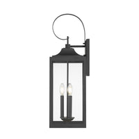 8.75'' Halston Powder Coated Black 3 Light Lantern