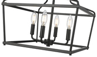 13'' Nellita Matte Black 4 Light Pendant