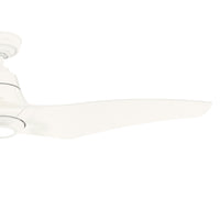 Casablanca 60 inch Stingray ENERGY STAR® Matte White Damp Rated Ceiling Fan with LED Light Kit and Handheld Remote