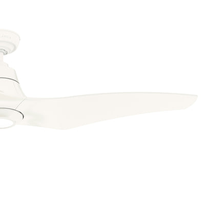 Casablanca 60 inch Stingray ENERGY STAR® Matte White Damp Rated Ceiling Fan with LED Light Kit and Handheld Remote