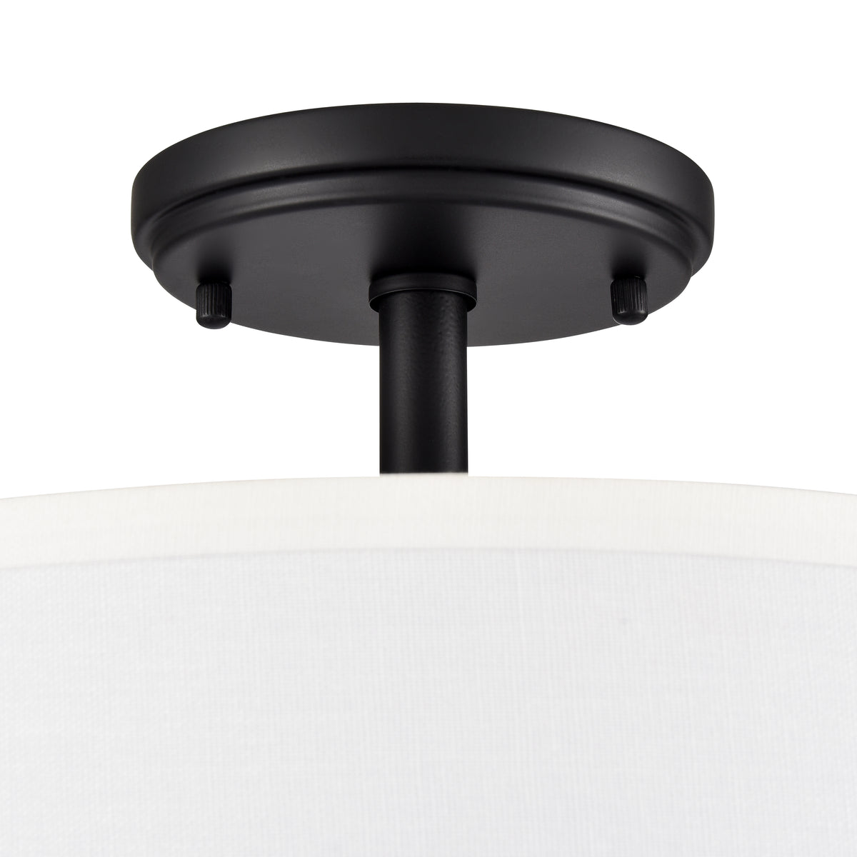 10.5'' Guyten Matte BlackWhite 2 Light Semi-Flush Mount
