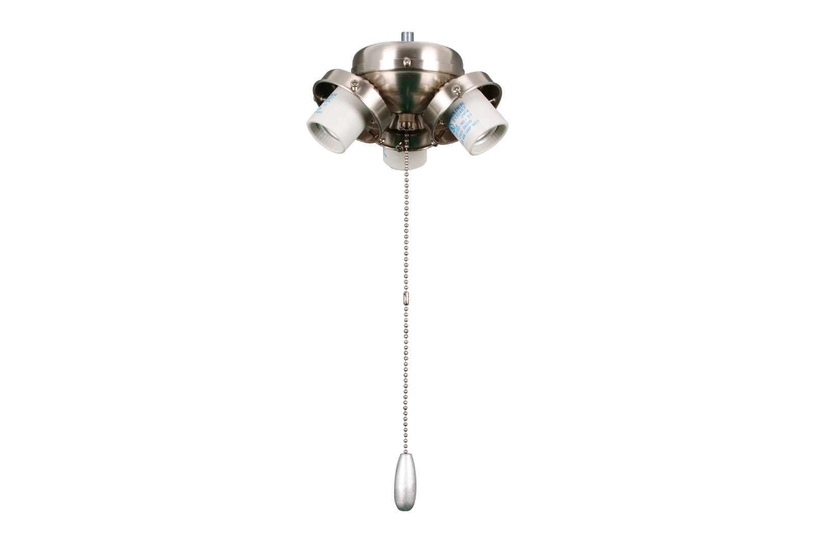 3.5-inch Brushed Nickel Fan Light Kit Fitter