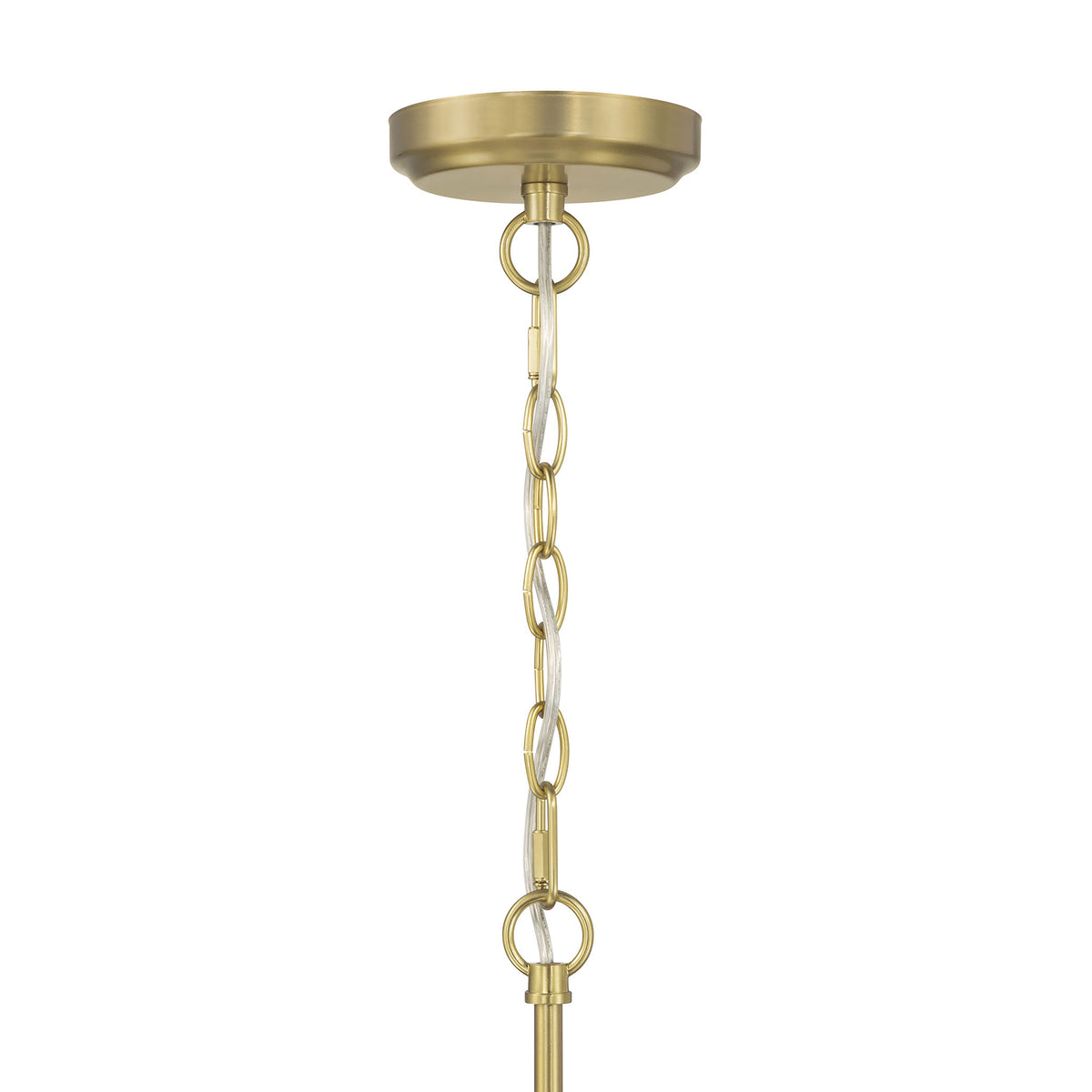 17.5'' Clarvyn Vintage Brass 6 Light Chandelier