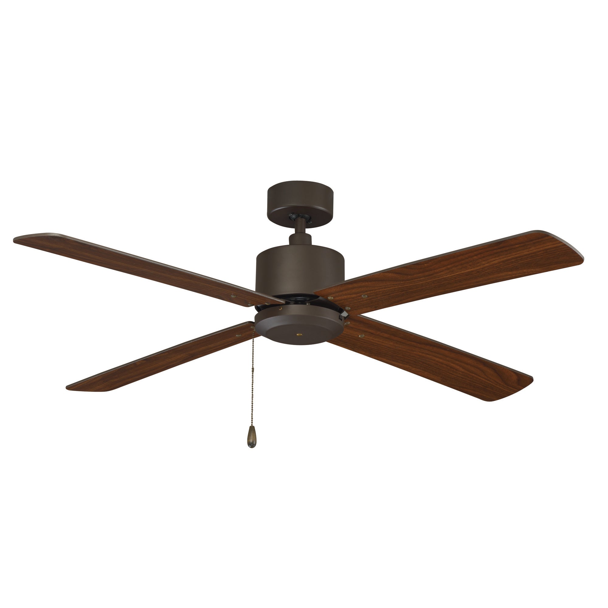 52 Inch Aldea AC Oil Rubbed Bronze Indoor Ceiling Fan 4-Blade Reversible