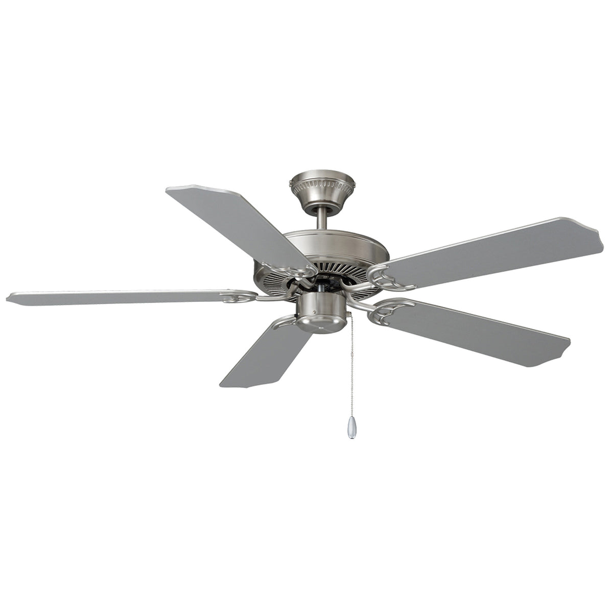 52 Inch Desert Moon AC Brushed Nickel Indoor Ceiling Fan 5-Blade Reversible