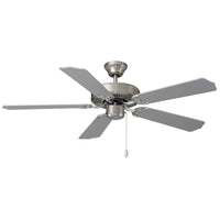 52 Inch Desert Moon AC Brushed Nickel Indoor Ceiling Fan 5-Blade Reversible