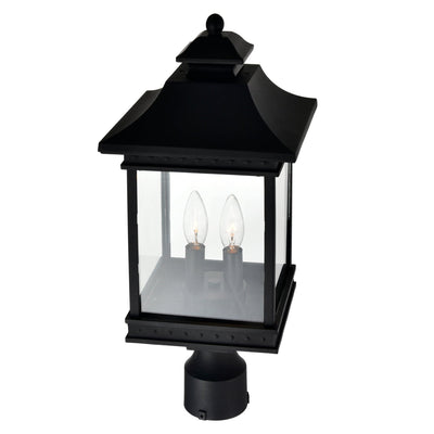 Cleveland 2 Light Black Outdoor Lantern Head