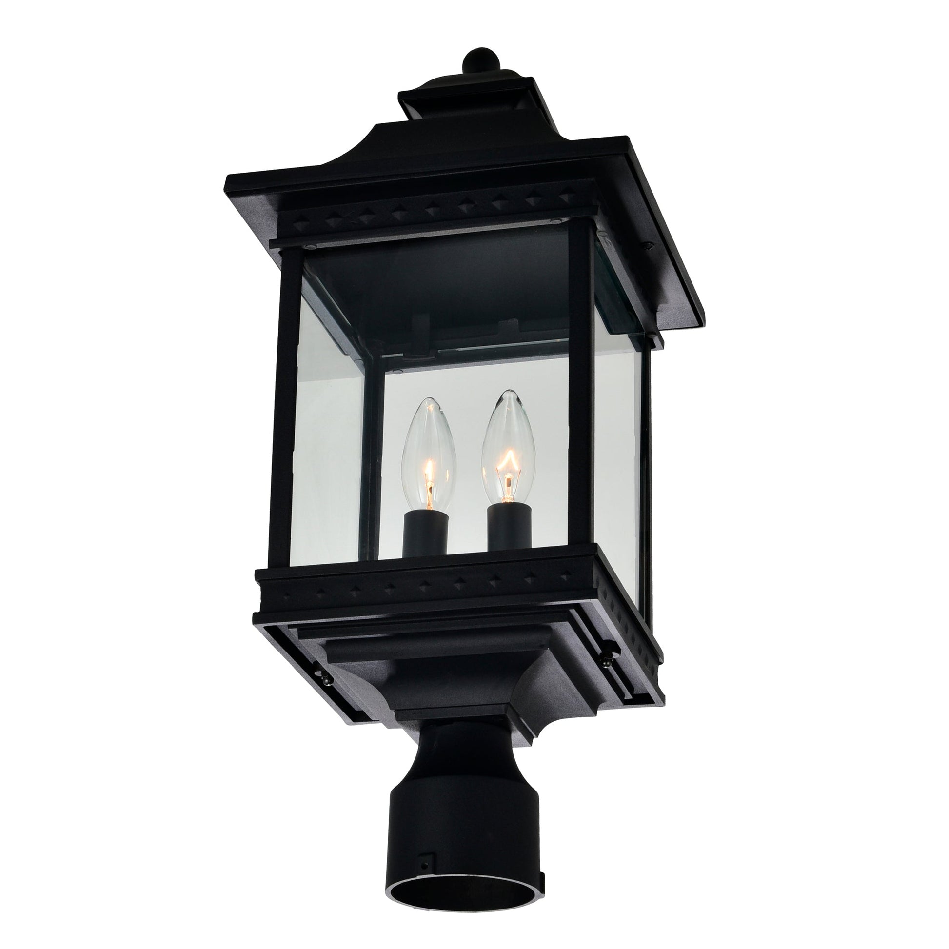 Cleveland 2 Light Black Outdoor Lantern Head