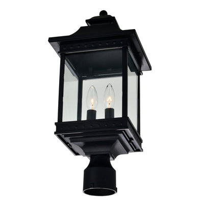 Cleveland 2 Light Black Outdoor Lantern Head